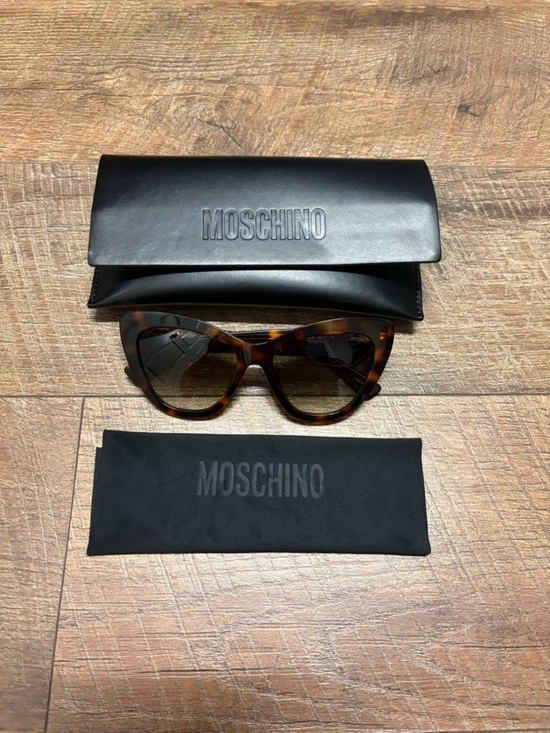 New Moschino Cat Eye Brown/Black 54mm Gradient Sunglasses main image 4